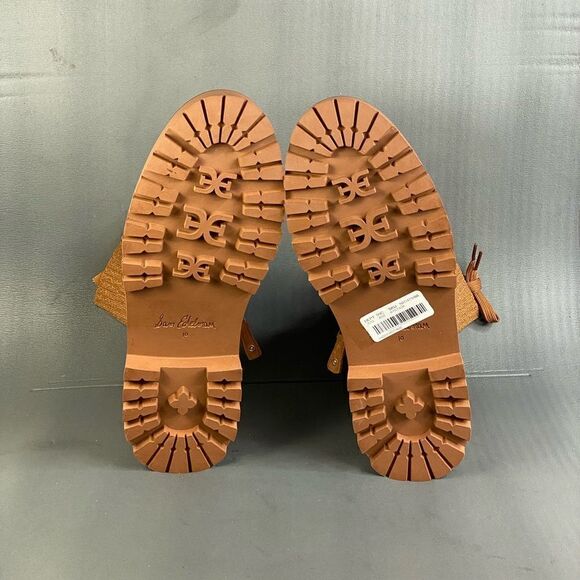 SAM EDELMAN EVINA FRONTIER BROWN Platform Combat boots women size 10 - Picture 9 of 10